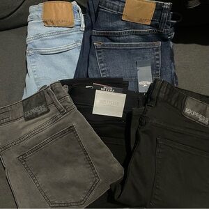 5 lot pants size 30 aero Hollister express American